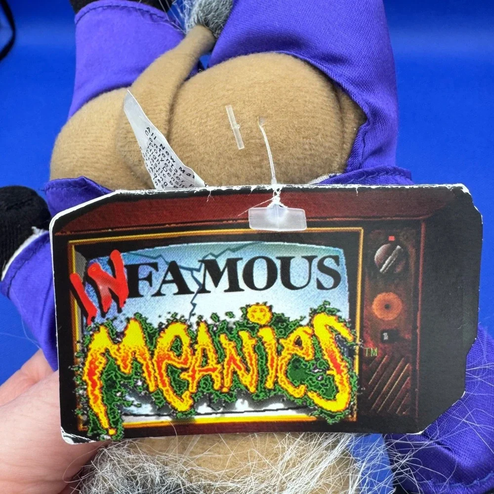 Infamous Meanies NWT Vintage 1998 Donkeyng the Promoter Plush Purple Suit Retro